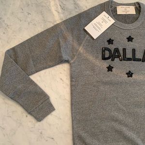 Brand new bow and drape crew neck sweatshirt